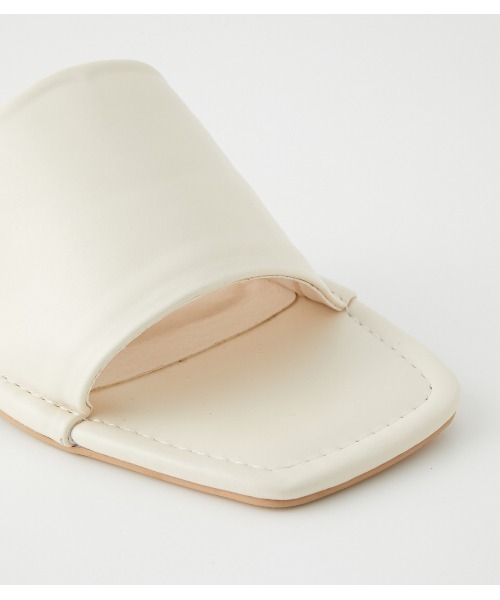 AZUL by moussy（アズールバイマウジー）の「STITCH LOW HEEL SANDALS/ステッチローヒールサンダル（サンダル・レディース・ブラック/カーキ/アイボリー・LARGE/SMALL/MEDIUM）」の21枚目の写真