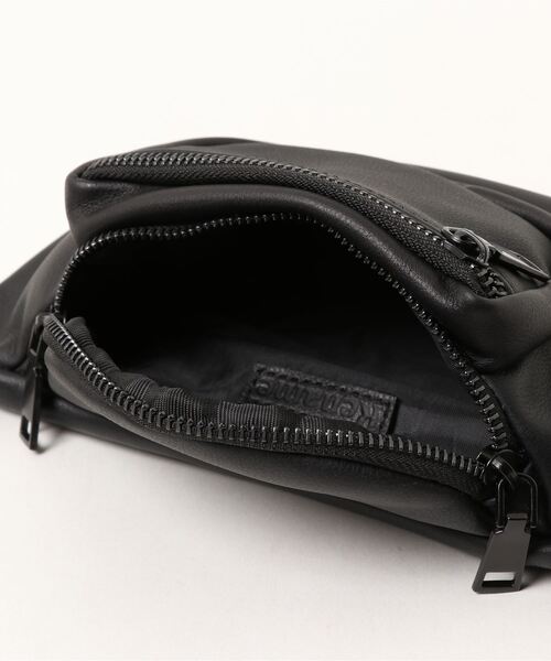 DEVICE（デバイス）の「Rename 本革 ミニ ウエストバッグ（ボディバッグ/ウエストポーチ・メンズ・ブラック・FREE）」の4枚目の写真