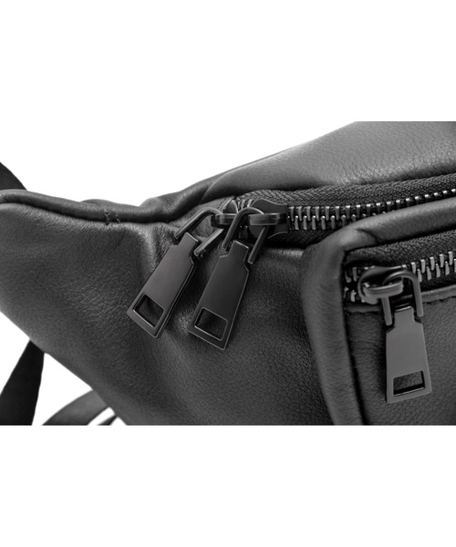 DEVICE（デバイス）の「Rename 本革 ミニ ウエストバッグ（ボディバッグ/ウエストポーチ・メンズ・ブラック・FREE）」の21枚目の写真