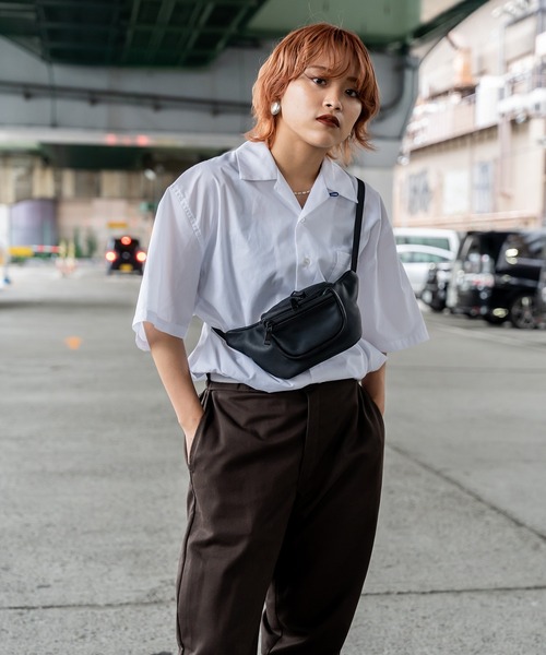 DEVICE（デバイス）の「Rename 本革 ミニ ウエストバッグ（ボディバッグ/ウエストポーチ・メンズ・ブラック・FREE）」の12枚目の写真