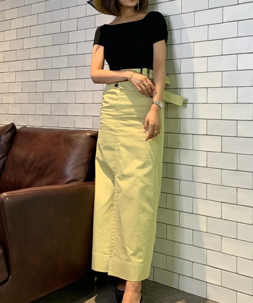 EIMY ISTOIRE（エイミーイストワール）の「ギャザーデザインスイッチトップス（Tシャツ/カットソー・レディース・ブラック/ベージュ/ブルー/テラコッタ・FREE）」の15枚目の写真