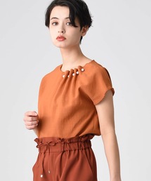 パールデザインフレンチブラウス21SS