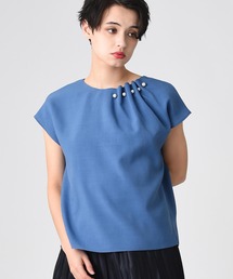 パールデザインフレンチブラウス21SS