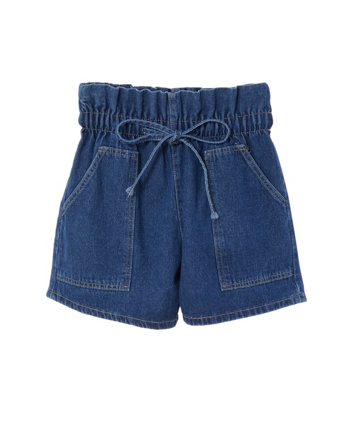 fifth calin（フィフスカラン）の「ウエストリボンデニムショートパンツ（デニムパンツ・レディース・ブルー・SMALL/MEDIUM/LARGE）」の6枚目の写真