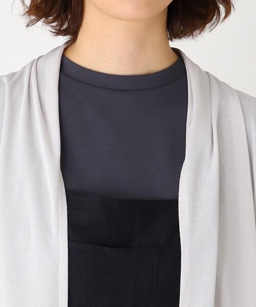 SOUP(スープ)の「◆【大きいサイズあり・17号】着流しロングカーディガン(カーディガン/ボレロ・レディース・ライトグレー/ベージュ/オフホワイト/ブラック・17)」の6枚目の写真