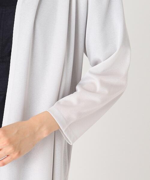 SOUP(スープ)の「◆【大きいサイズあり・17号】着流しロングカーディガン(カーディガン/ボレロ・レディース・ライトグレー/ベージュ/オフホワイト/ブラック・17)」の11枚目の写真