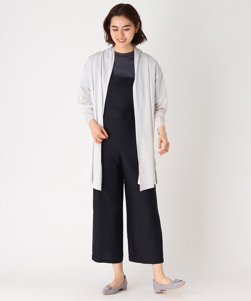 SOUP(スープ)の「◆【大きいサイズあり・17号】着流しロングカーディガン(カーディガン/ボレロ・レディース・ライトグレー/ベージュ/オフホワイト/ブラック・17)」の5枚目の写真