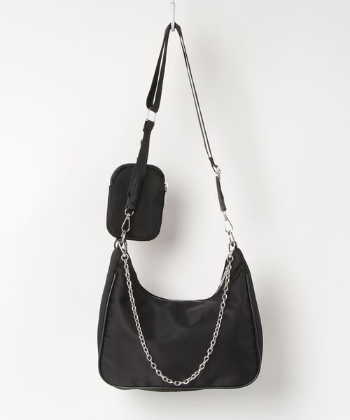 Figments（フィグメンツ）の「ナイロンショルダーバッグ（ショルダーバッグ・レディース・ブラック・FREE）」の9枚目の写真