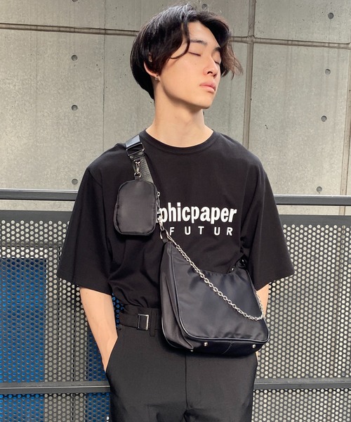 Figments（フィグメンツ）の「ナイロンショルダーバッグ（ショルダーバッグ・レディース・ブラック・FREE）」の16枚目の写真