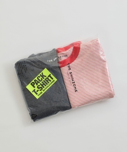 シンゾーン　PACK TEE C.GRAY/RED BORDER　新品未使用 THE SHINZONE / シンゾーン 「 PACK TEE / ショートスリーブT
