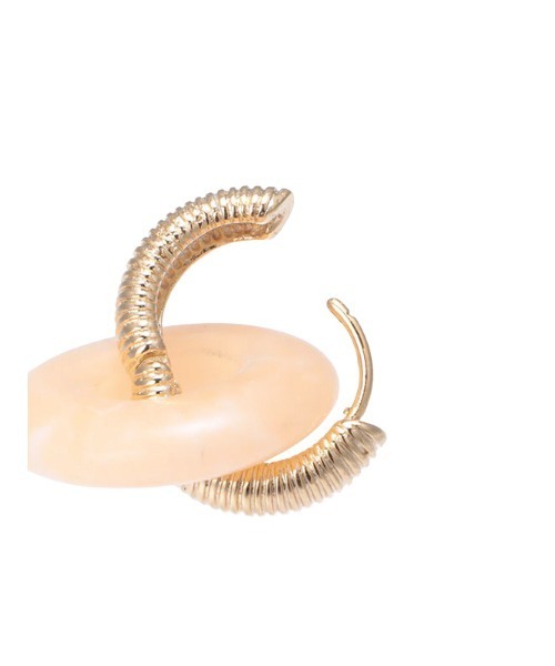 EIMY ISTOIRE(エイミーイストワール)の「カラーストーンサークルピアス(ピアス(両耳用)・レディース・グリーン/グレイッシュベージュ/コーラルピンク・FREE)」の7枚目の写真