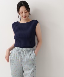 NATURAL BEAUTY BASIC | ショルダー釦リブニット(ニット/セーター)