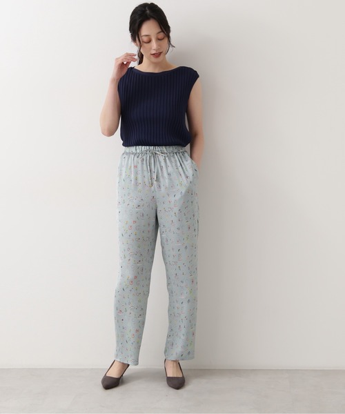 NATURAL BEAUTY BASIC（ナチュラルビューティーベーシック）の「ショルダー釦リブニット（ニット/セーター・レディース・ブラウン/ラベンダー/ネイビー・MEDIUM）」の10枚目の写真