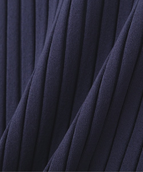 NATURAL BEAUTY BASIC（ナチュラルビューティーベーシック）の「ショルダー釦リブニット（ニット/セーター・レディース・ブラウン/ラベンダー/ネイビー・MEDIUM）」の14枚目の写真