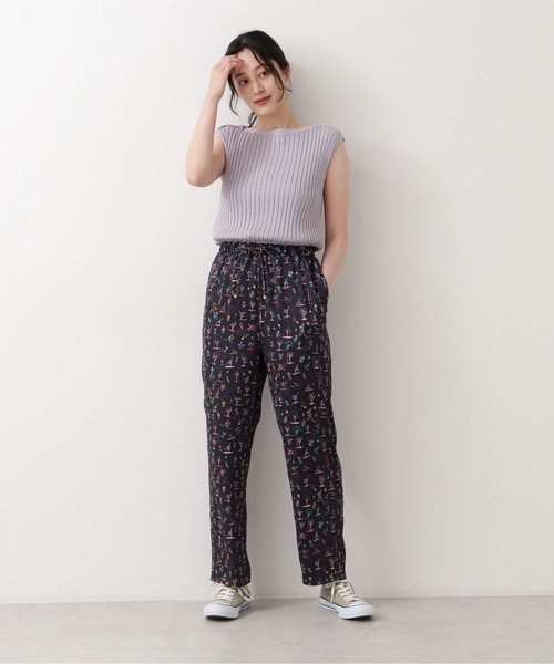 NATURAL BEAUTY BASIC（ナチュラルビューティーベーシック）の「ショルダー釦リブニット（ニット/セーター・レディース・ブラウン/ラベンダー/ネイビー・MEDIUM）」の15枚目の写真