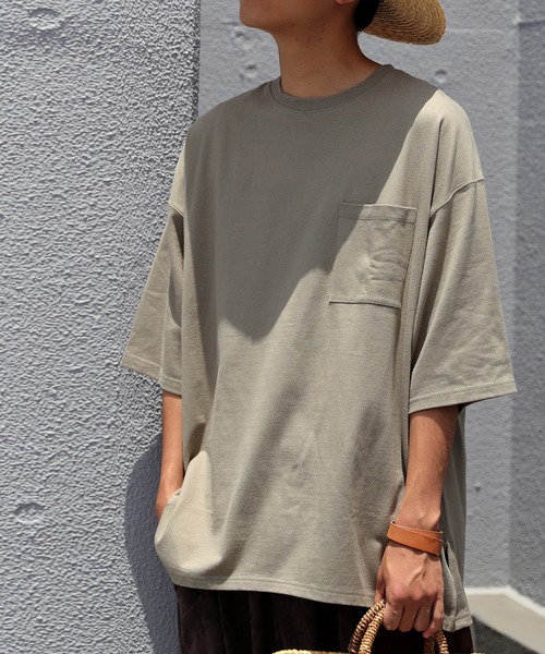 antiqua（アンティカ）の「即サマになる。ポケットビッグT（Tシャツ/カットソー・メンズ・ブラック/オフホワイト/カーキ/オレンジ/ブルー系その他/パープル系その他・FREE）」の12枚目の写真