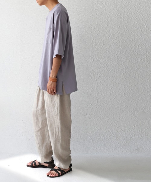 antiqua（アンティカ）の「即サマになる。ポケットビッグT（Tシャツ/カットソー・メンズ・ブラック/オフホワイト/カーキ/オレンジ/ブルー系その他/パープル系その他・FREE）」の20枚目の写真