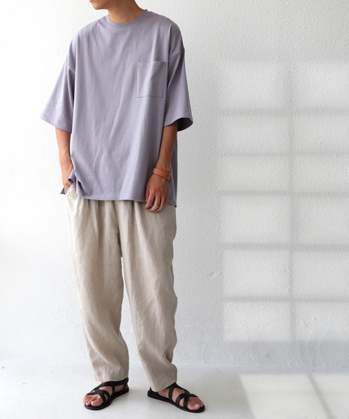 antiqua（アンティカ）の「即サマになる。ポケットビッグT（Tシャツ/カットソー・メンズ・ブラック/オフホワイト/カーキ/オレンジ/ブルー系その他/パープル系その他・FREE）」の21枚目の写真