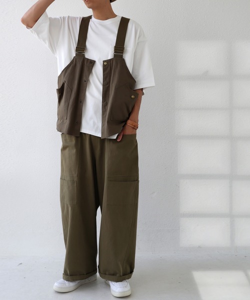 antiqua（アンティカ）の「即サマになる。ポケットビッグT（Tシャツ/カットソー・メンズ・ブラック/オフホワイト/カーキ/オレンジ/ブルー系その他/パープル系その他・FREE）」の7枚目の写真