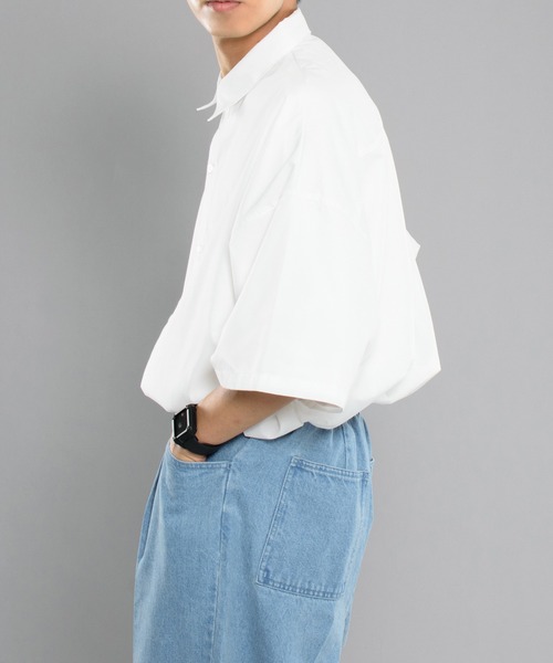 kutir（クティール）の「ベーシックオーバーシャツ（シャツ/ブラウス・メンズ・ホワイト/ライトブルー/ライトグリーン・MEDIUM/LARGE）」の8枚目の写真