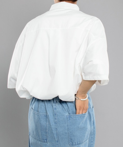 kutir（クティール）の「ベーシックオーバーシャツ（シャツ/ブラウス・メンズ・ホワイト/ライトブルー/ライトグリーン・MEDIUM/LARGE）」の9枚目の写真