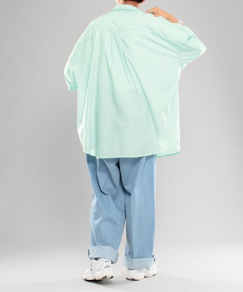 kutir（クティール）の「ベーシックオーバーシャツ（シャツ/ブラウス・メンズ・ホワイト/ライトブルー/ライトグリーン・MEDIUM/LARGE）」の16枚目の写真