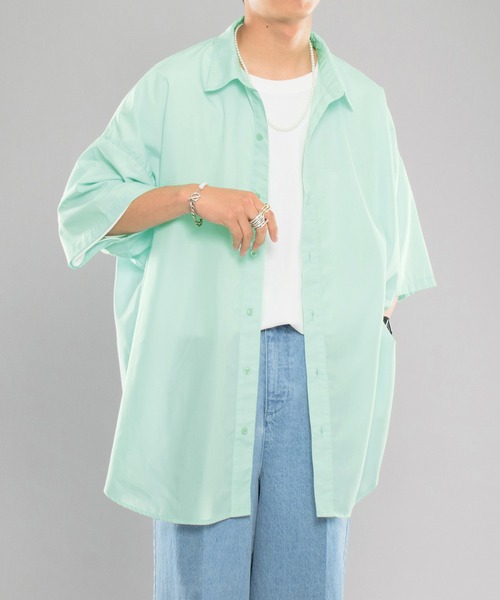 kutir（クティール）の「ベーシックオーバーシャツ（シャツ/ブラウス・メンズ・ホワイト/ライトブルー/ライトグリーン・MEDIUM/LARGE）」の18枚目の写真