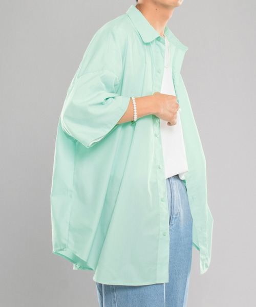 kutir（クティール）の「ベーシックオーバーシャツ（シャツ/ブラウス・メンズ・ホワイト/ライトブルー/ライトグリーン・MEDIUM/LARGE）」の19枚目の写真