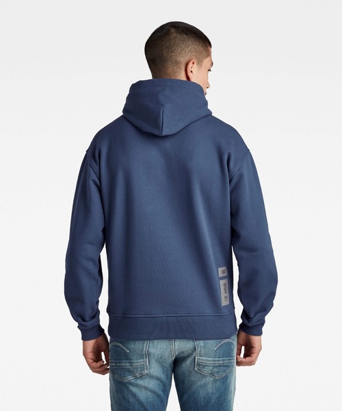 G-STAR（ジースター）の「MASK HOODIE/ロゴパーカー（パーカー・メンズ・ダークブラック/ブルー・SMALL/MEDIUM/LARGE/X-LARGE/X-SMALL）」の5枚目の写真
