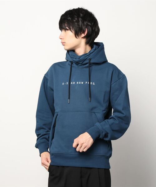 G-STAR（ジースター）の「MASK HOODIE/ロゴパーカー（パーカー・メンズ・ダークブラック/ブルー・SMALL/MEDIUM/LARGE/X-LARGE/X-SMALL）」の12枚目の写真