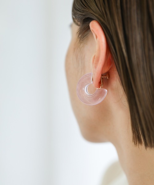 select MOCA(セレクトモカ)の「2021 SS Cカーブクリアイヤリング(イヤリング・レディース・パープル/ブルー/イエロー・FREE)」の16枚目の写真