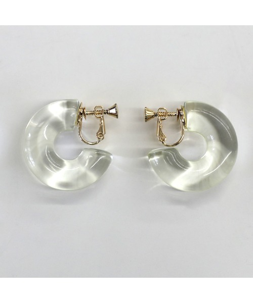 select MOCA(セレクトモカ)の「2021 SS Cカーブクリアイヤリング(イヤリング・レディース・パープル/ブルー/イエロー・FREE)」の12枚目の写真