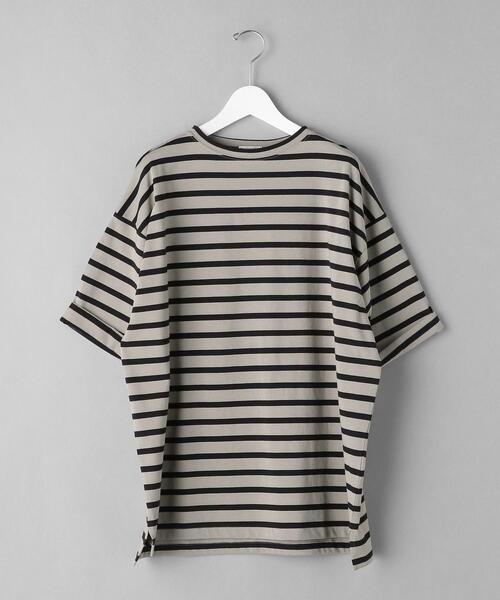 BEAUTY&YOUTH UNITED ARROWS（ビューティーアンドユースユナイテッドアローズ）の「BY ライト クリスピー ワイド バスクシャツ（Tシャツ/カットソー・メンズ・ベージュ/ダークグリーン/ネイビー・LARGE/X-LARGE/MEDIUM/SMALL）」の17枚目の写真