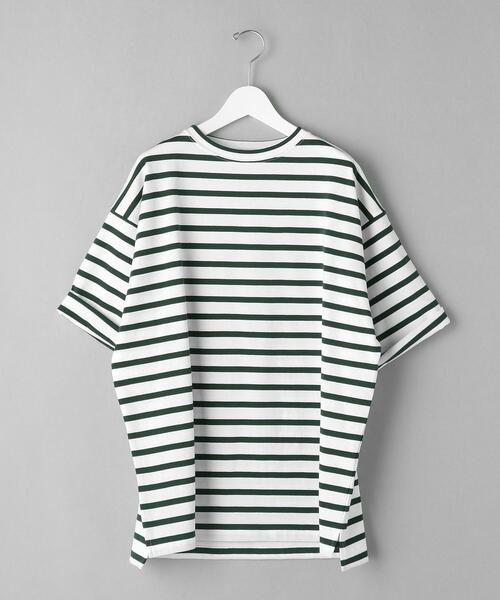 BEAUTY&YOUTH UNITED ARROWS（ビューティーアンドユースユナイテッドアローズ）の「BY ライト クリスピー ワイド バスクシャツ（Tシャツ/カットソー・メンズ・ベージュ/ダークグリーン/ネイビー・LARGE/X-LARGE/MEDIUM/SMALL）」の12枚目の写真