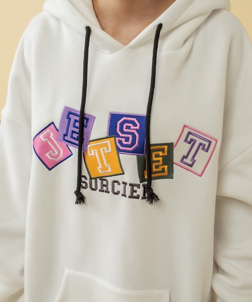 RASVOA（ラスボア）の「パイピングBIGパーカーワンピース（ワンピース・レディース・ブラック/オフホワイト/ブルー・FREE）」の12枚目の写真