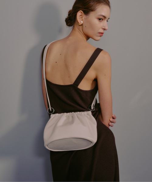 SAMO ONDOH(セイモオンド)の「【SAMO ONDOH】EGG BAG S LAMBSKIN / セイモオンド 巾着 エッグバッグ S ラムスキン(ショルダーバッグ・レディース・ブラック/クリーム/キャメル・FREE)」の20枚目の写真