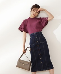 PROPORTION BODY DRESSING | フロント釦デニムタイトスカート / 1211220910(スカート)