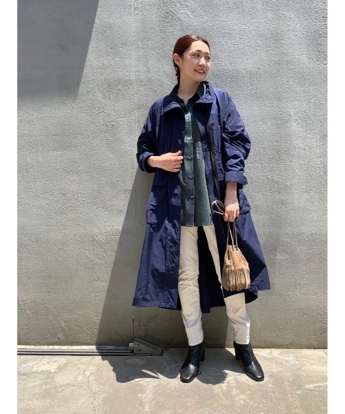 BEARDSLEY（ビアズリー）の「ストライプ切替シャツ（シャツ/ブラウス・レディース・ダークグリーン・FREE）」の13枚目の写真