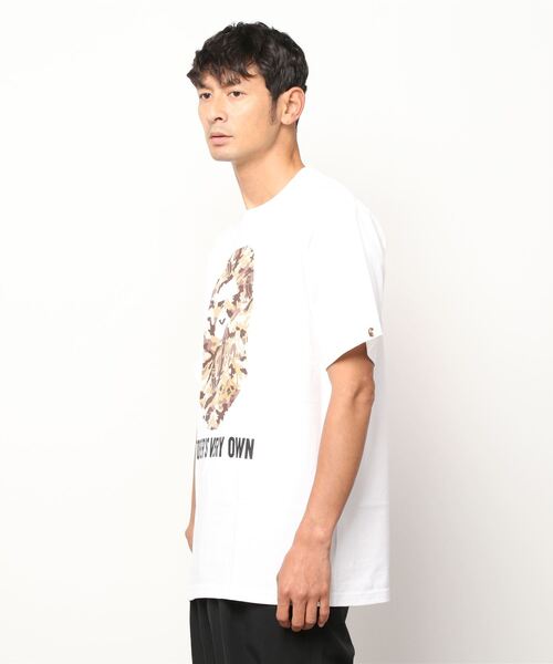 OVO "OCTOBER VERY OWN"(オービーオー オクトーバーベリーオウン)の「BAPE X OVO WOODLAND CAMO APE HEAD TEE M(Tシャツ/カットソー・メンズ・ブラック/ホワイト・XXX-LARGE/SMALL/LARGE/MEDIUM/XX-LARGE/X-LARGE)」の4枚目の写真