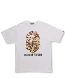 BAPE X OVO WOODLAND CAMO APE HEAD TEE M