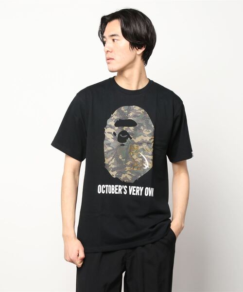 OVO "OCTOBER VERY OWN"(オービーオー オクトーバーベリーオウン)の「BAPE X OVO WOODLAND CAMO APE HEAD TEE M(Tシャツ/カットソー・メンズ・ブラック/ホワイト・XXX-LARGE/SMALL/LARGE/MEDIUM/XX-LARGE/X-LARGE)」の9枚目の写真