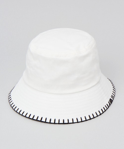 JEANASIS（ジーナシス）の「サイドステッチバケハ/954850（ハット・レディース・ホワイト/ブラック・FREE）」の9枚目の写真