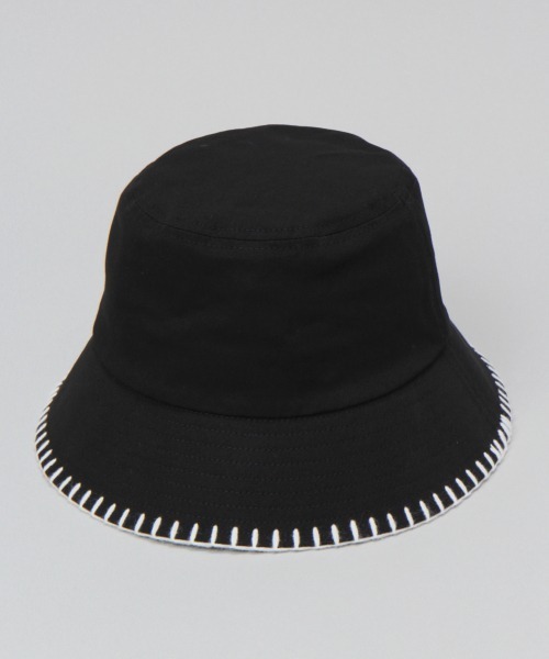 JEANASIS（ジーナシス）の「サイドステッチバケハ/954850（ハット・レディース・ホワイト/ブラック・FREE）」の11枚目の写真