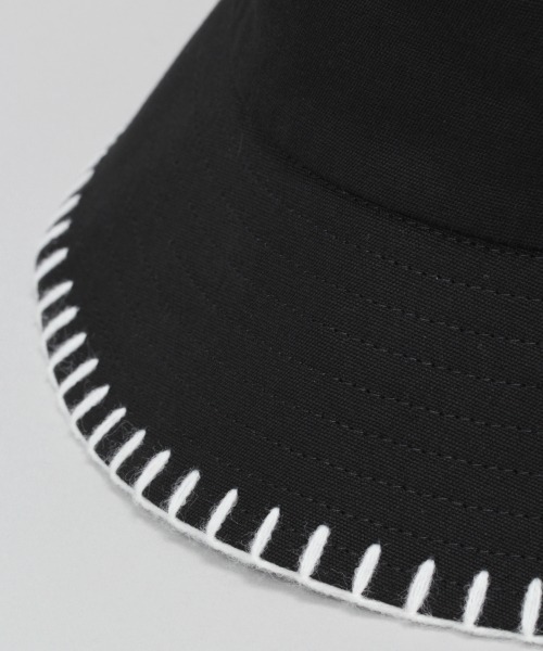 JEANASIS（ジーナシス）の「サイドステッチバケハ/954850（ハット・レディース・ホワイト/ブラック・FREE）」の8枚目の写真