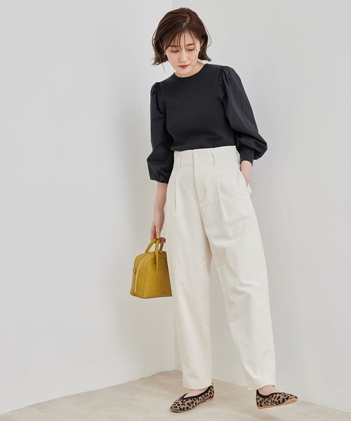 ROPE' PICNIC（ロペピクニック）の「【ORGABITS】【セットアップ対応】コーデュロイパンツ（その他パンツ・レディース・オフホワイト/グレー系その他/カーキ・36/38）」の10枚目の写真