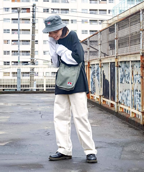 BEN DAVIS／ベンデイビス】ミニキャンバスショルダーバッグ BDW