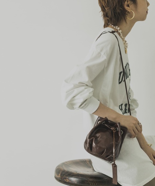 marco masi（マルコマージ）の「MARCO MASI　MONTONE PETITBAG（ハンドバッグ・レディース・ブラウン・-）」の2枚目の写真