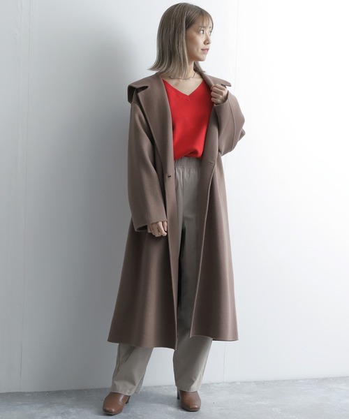 Liyoca（リヨカ）の「【Liyoca】ダブルフェイスハンドフーディーコート