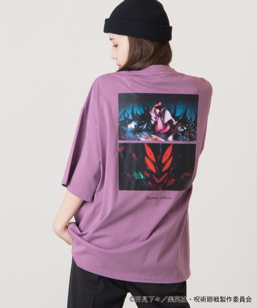 呪術廻戦(ジュジュツカイセン)の「∴WEGO/呪術廻戦コラボ宿儺TEE(Tシャツ/カットソー・メンズ・ダークグレー/パープル系その他・MEDIUM/LARGE)」の2枚目の写真