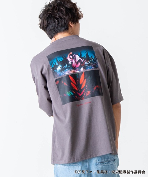 呪術廻戦(ジュジュツカイセン)の「∴WEGO/呪術廻戦コラボ宿儺TEE(Tシャツ/カットソー・メンズ・ダークグレー/パープル系その他・MEDIUM/LARGE)」の1枚目の写真